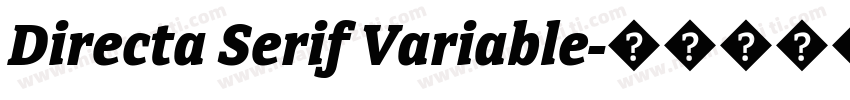Directa Serif Variable字体转换